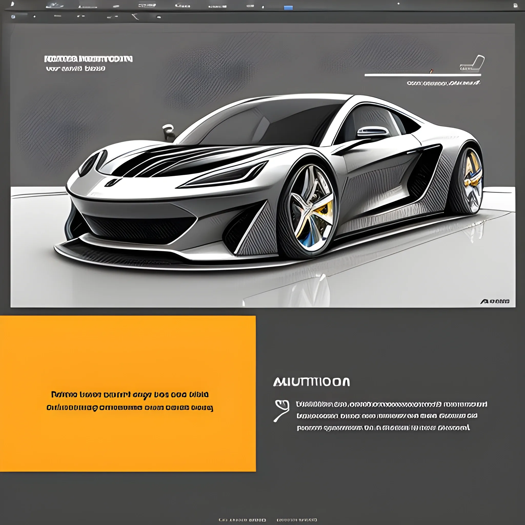 Design a sleek splash screen for "Automation 4 - Premier Edition", a premium business software for the automotive industry. exclusive and modern, incorporate subtle automotive elements, Trippy, Pencil Sketch, 3D