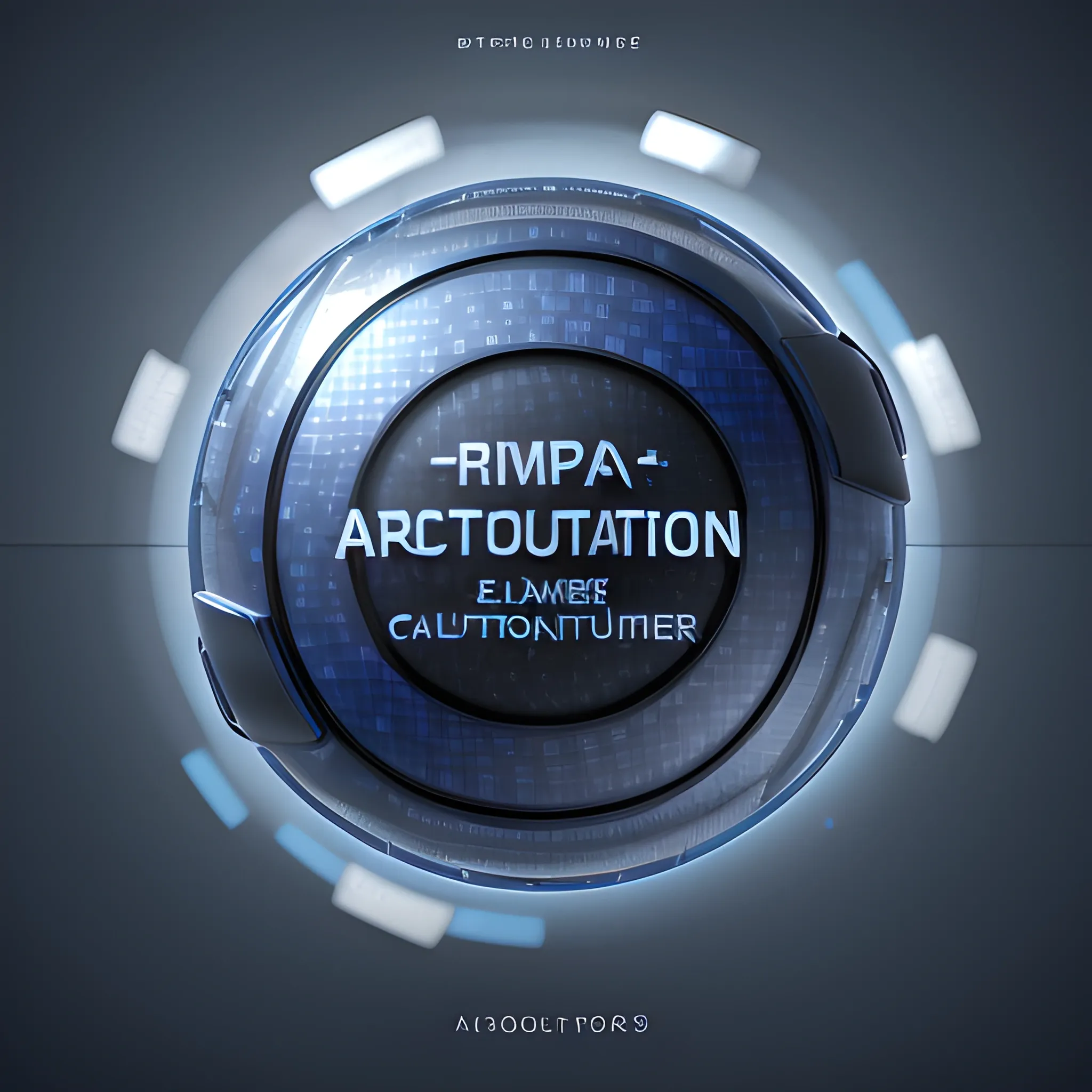 A premium splash screen for Automation 4 - Premier Edition, designed with a dark blue and silver color scheme, incorporating subtle textures that resemble carbon fiber, the company’s sphere logo prominently featured with a 3D effect, creating a dynamic and engaging visual experience, Artwork, 3D rendering using Blender with realistic lighting and shadows, Trippy, Pencil Sketch, 3D