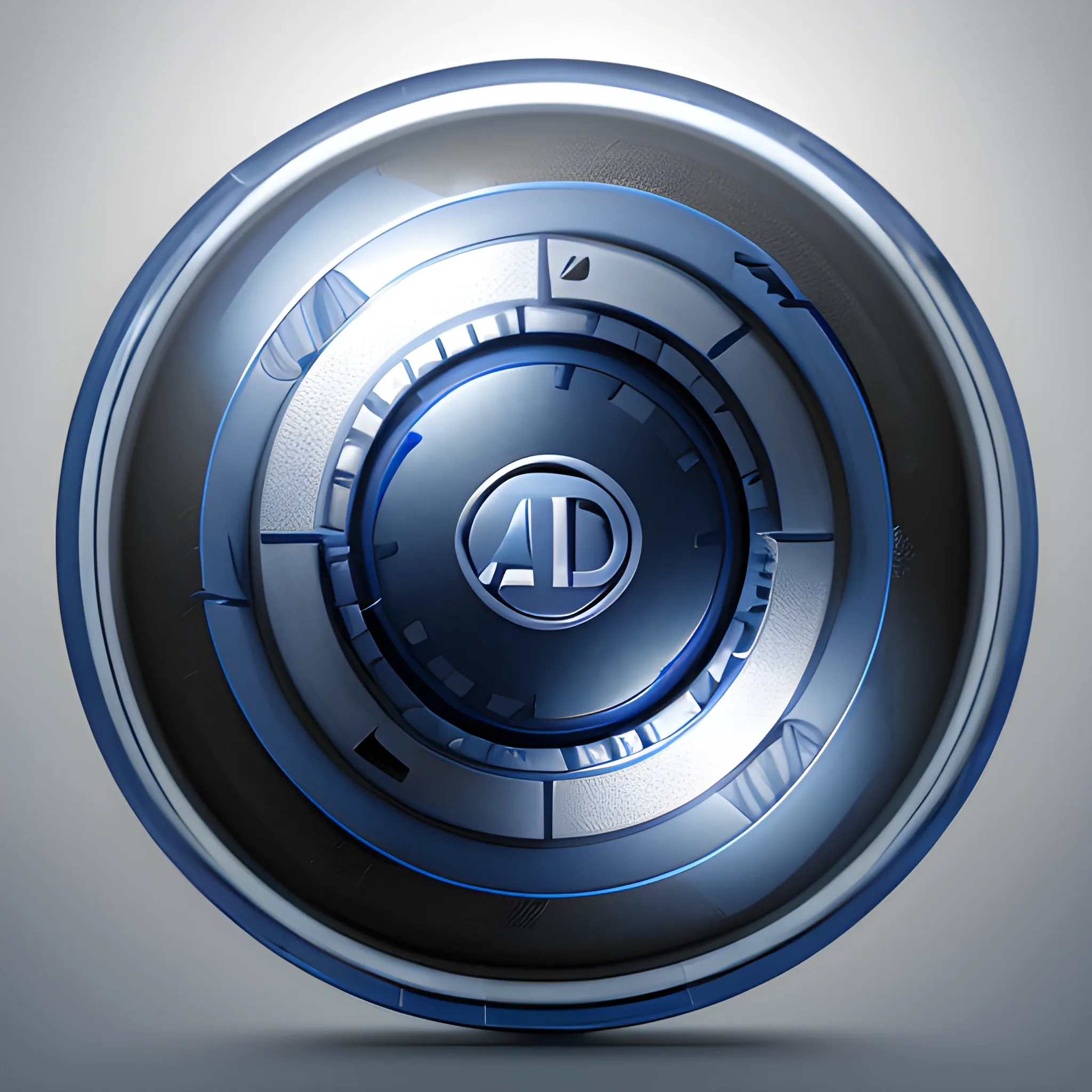 A premium splash screen for Automation 4 - Premier Edition, designed with a dark blue and silver color scheme, incorporating subtle textures that resemble carbon fiber, the company’s sphere logo prominently featured with a 3D effect, creating a dynamic and engaging visual experience, Artwork, 3D rendering using Blender with realistic lighting and shadows, Trippy, Pencil Sketch, , Water Color