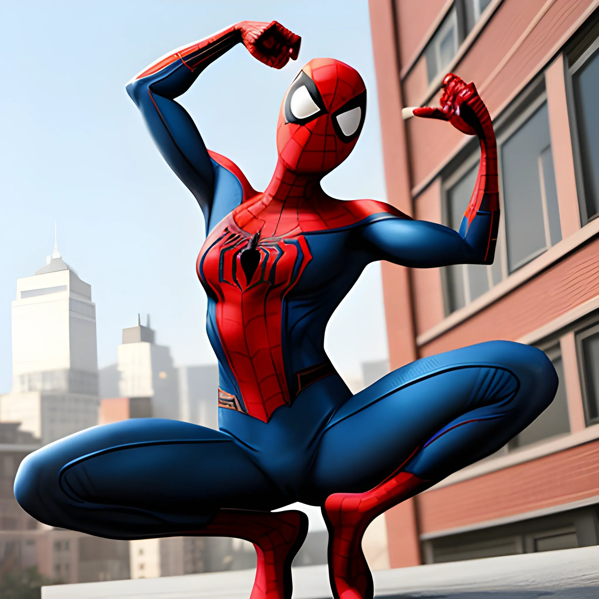 Spider-Man , female,nice body, big bottom