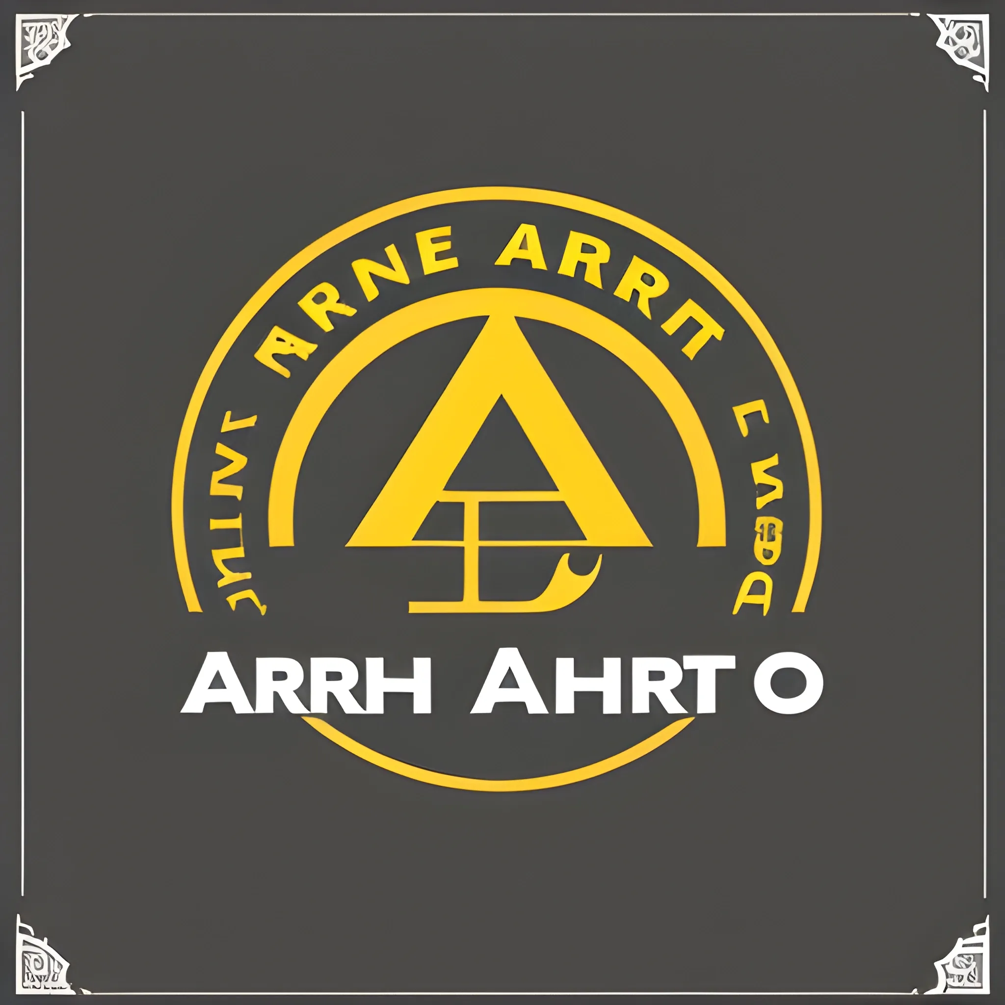 Make a logo for an online art auction website called ArtHub-bies