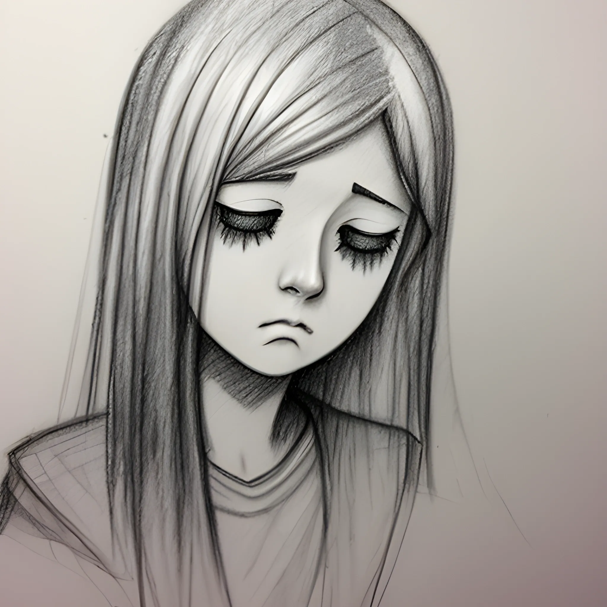 Depression, Pencil Sketch