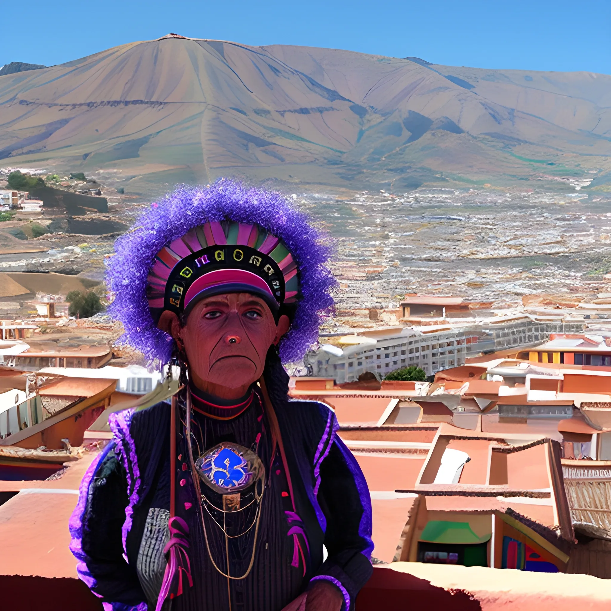 the tipical people of la orotava, in ciberpunk world
