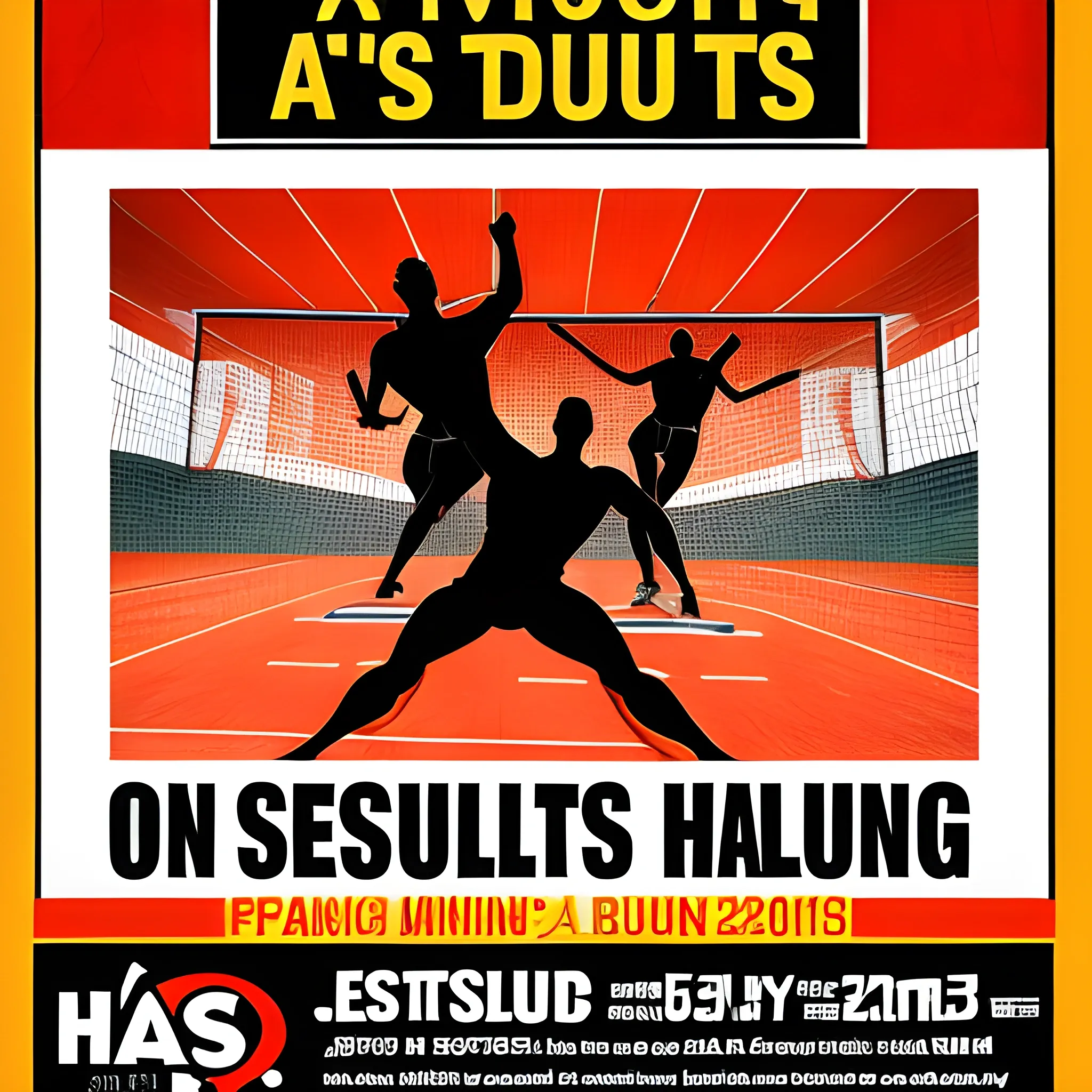 school sports meeting poster