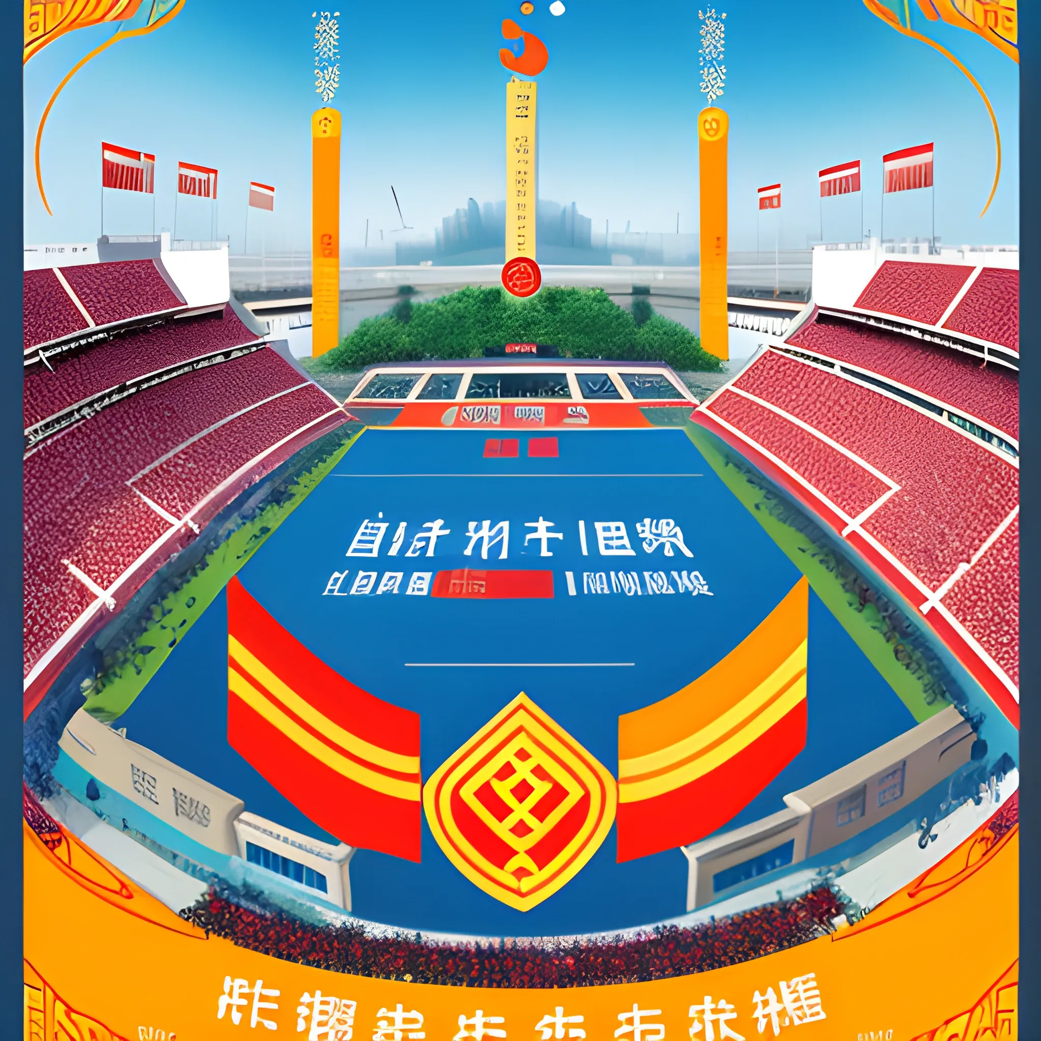 Chinese University Games Poster
