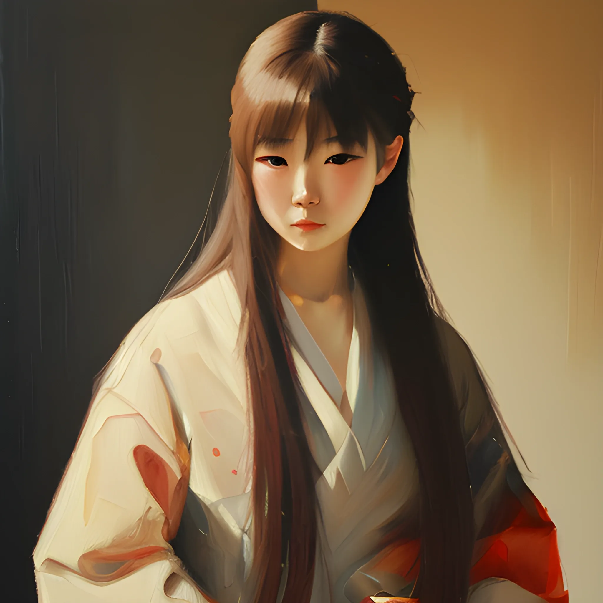 美女, Oil Painting