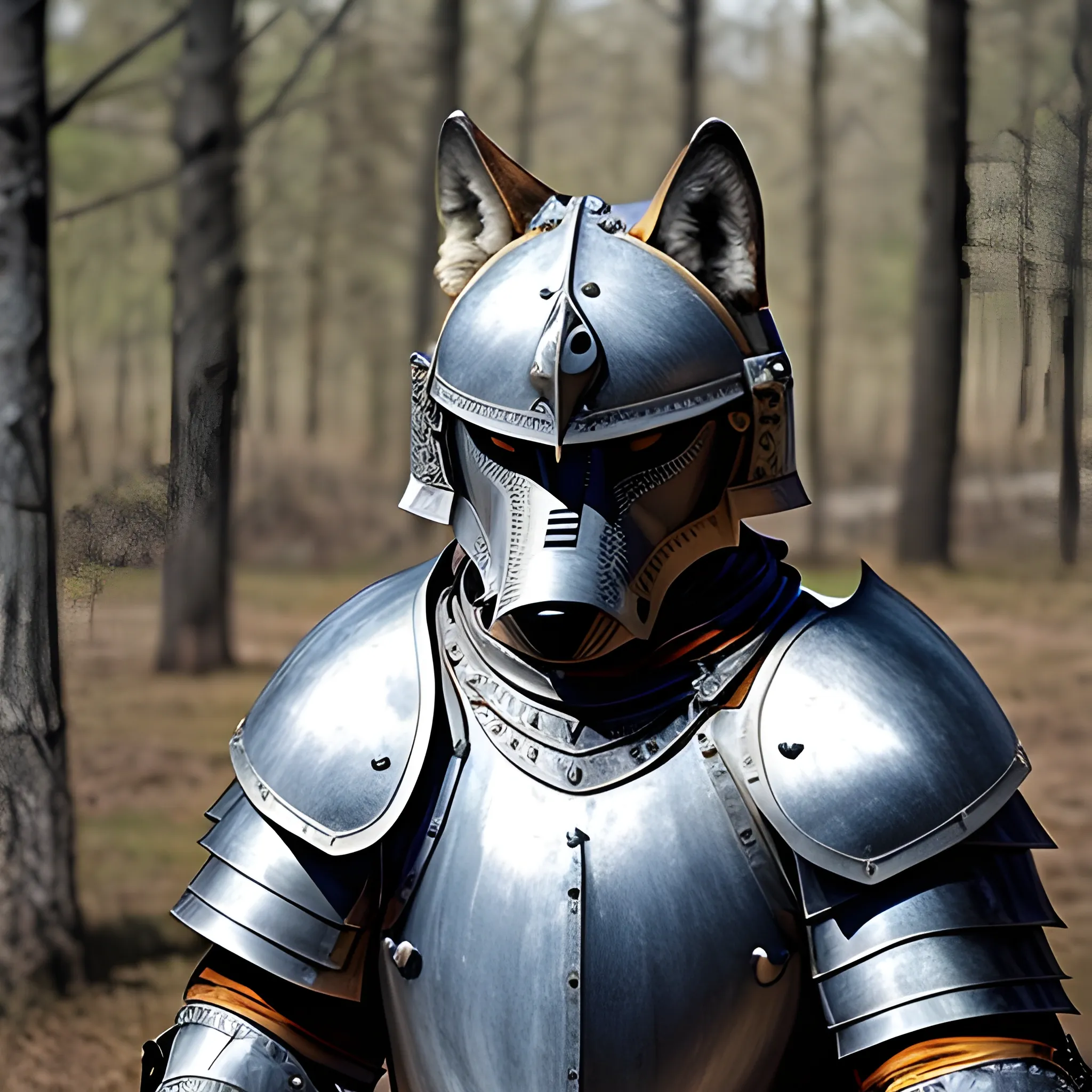 Wolves wearing plate armour