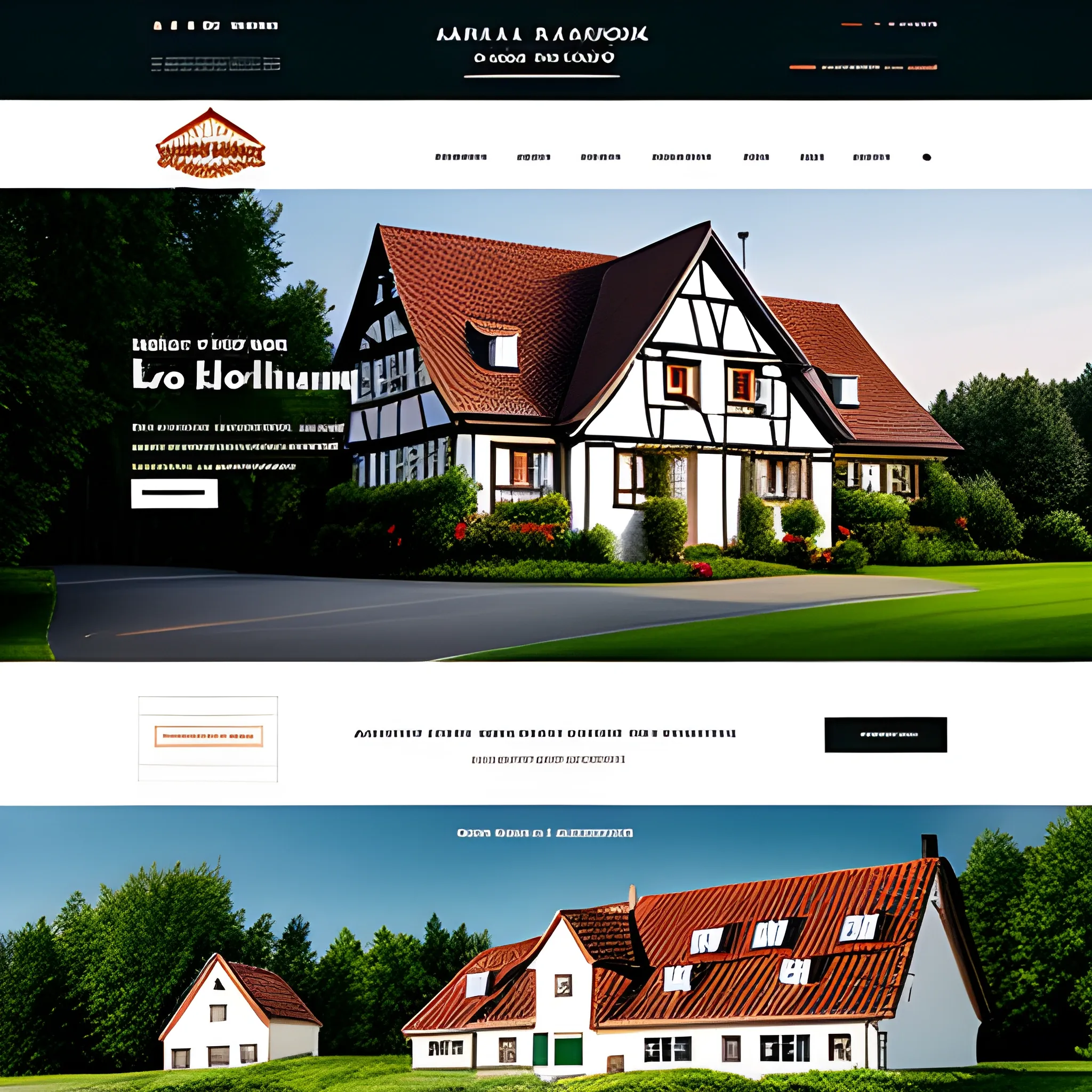 landing page, homepage, for a holiday house, older family house, in a little town, Saxony Anhalt, northern Germany
