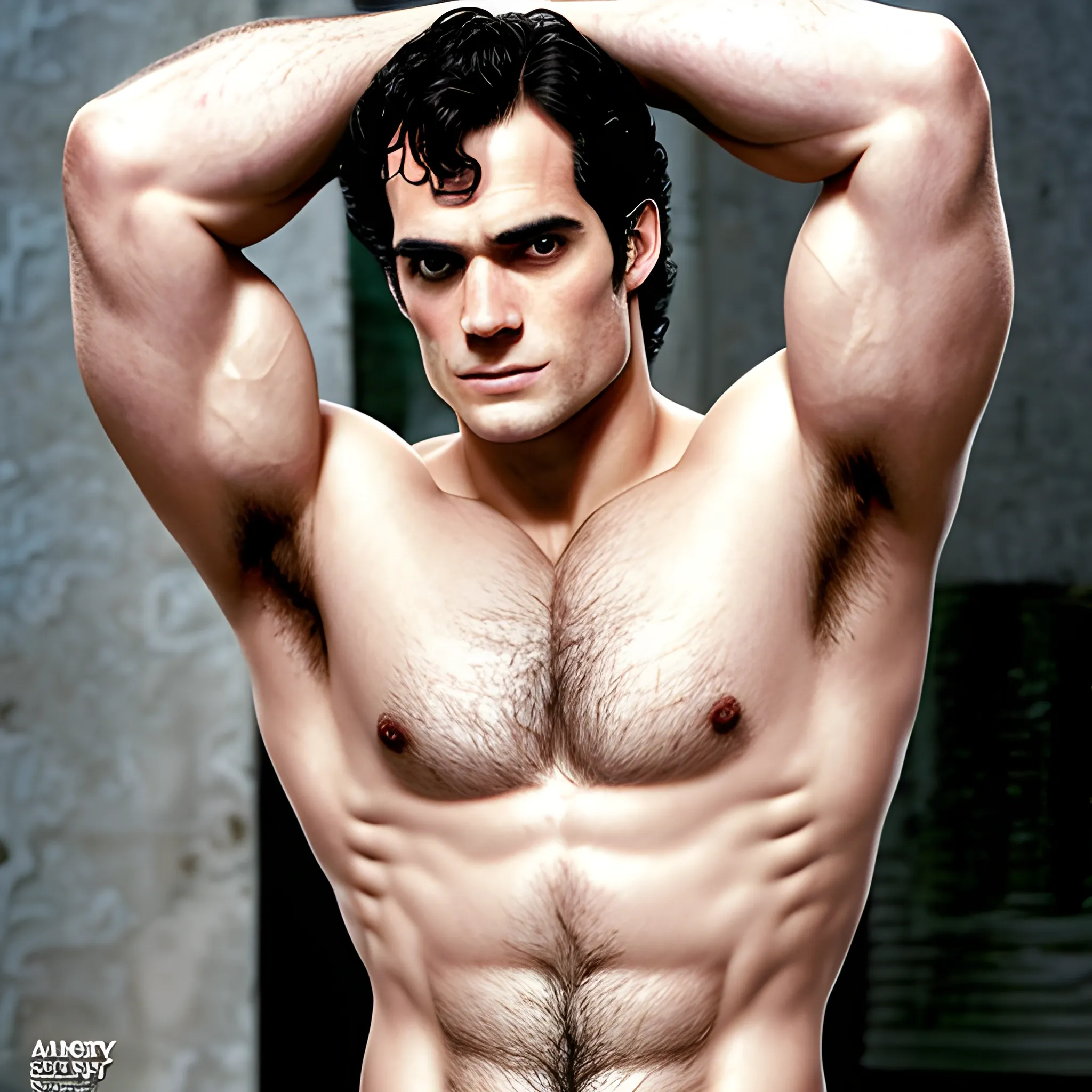 Henry Cavill muscular nude