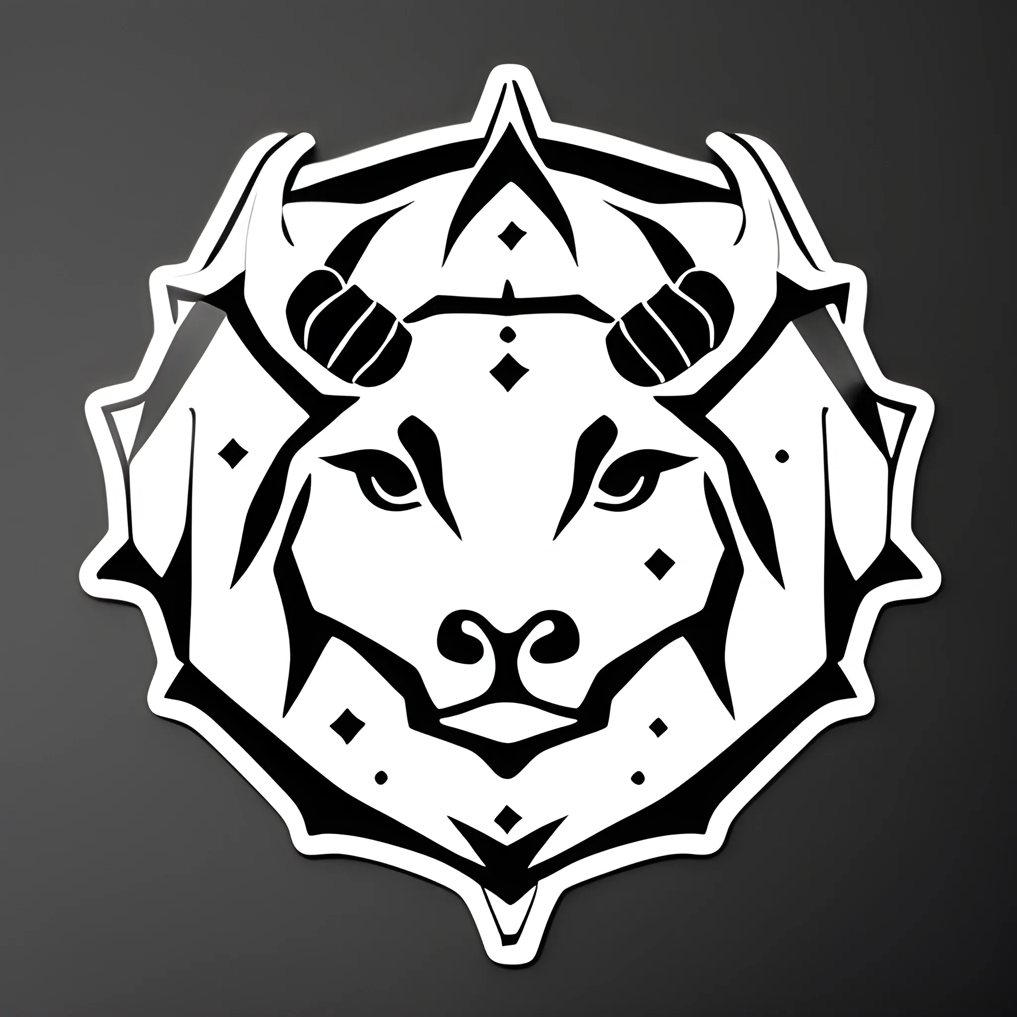 the zodiac sign is Taurus. Sticker, transparent white background