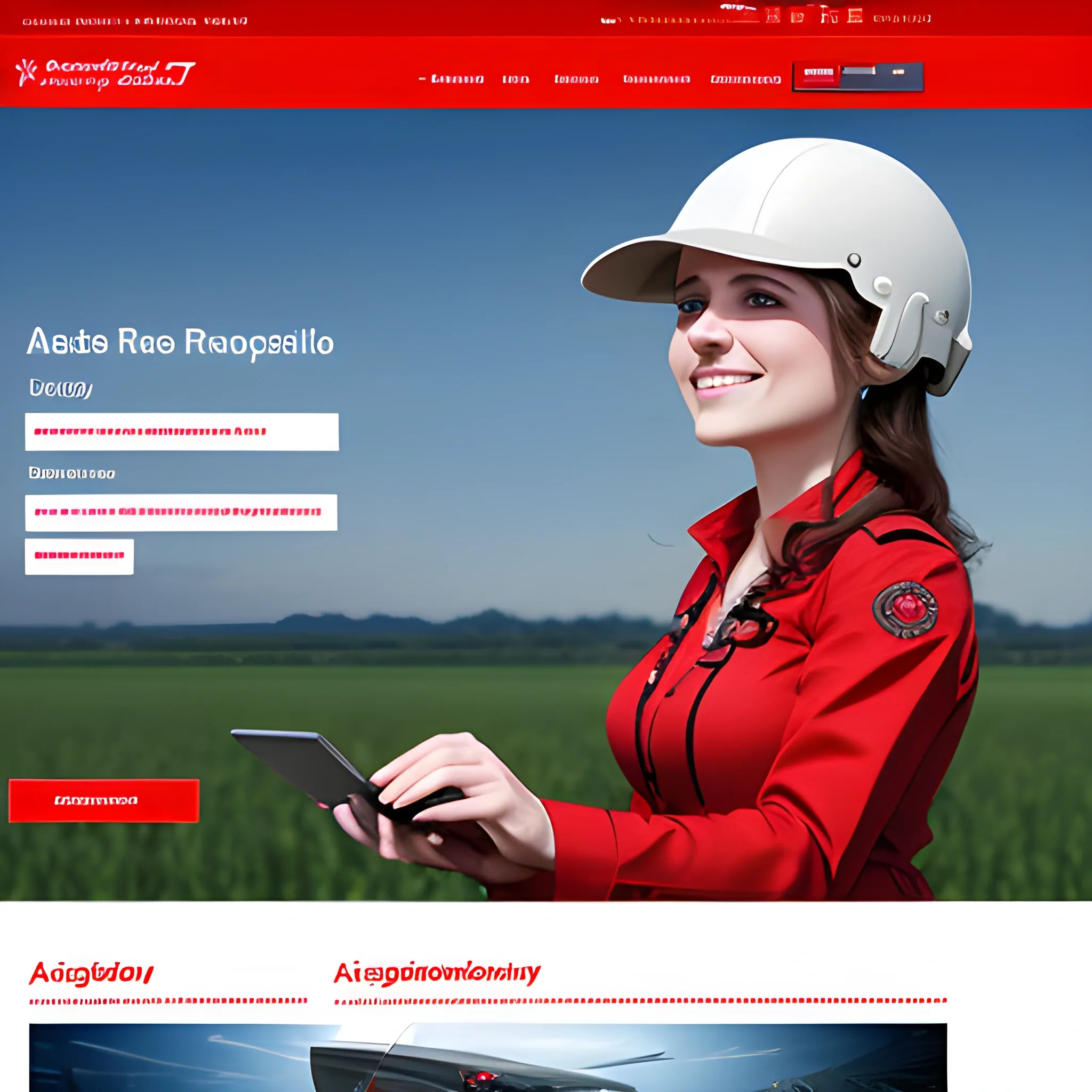 
make a realistic picture for the main page of the website of the IT company "Red Rose Traveltech" in the field of aviation