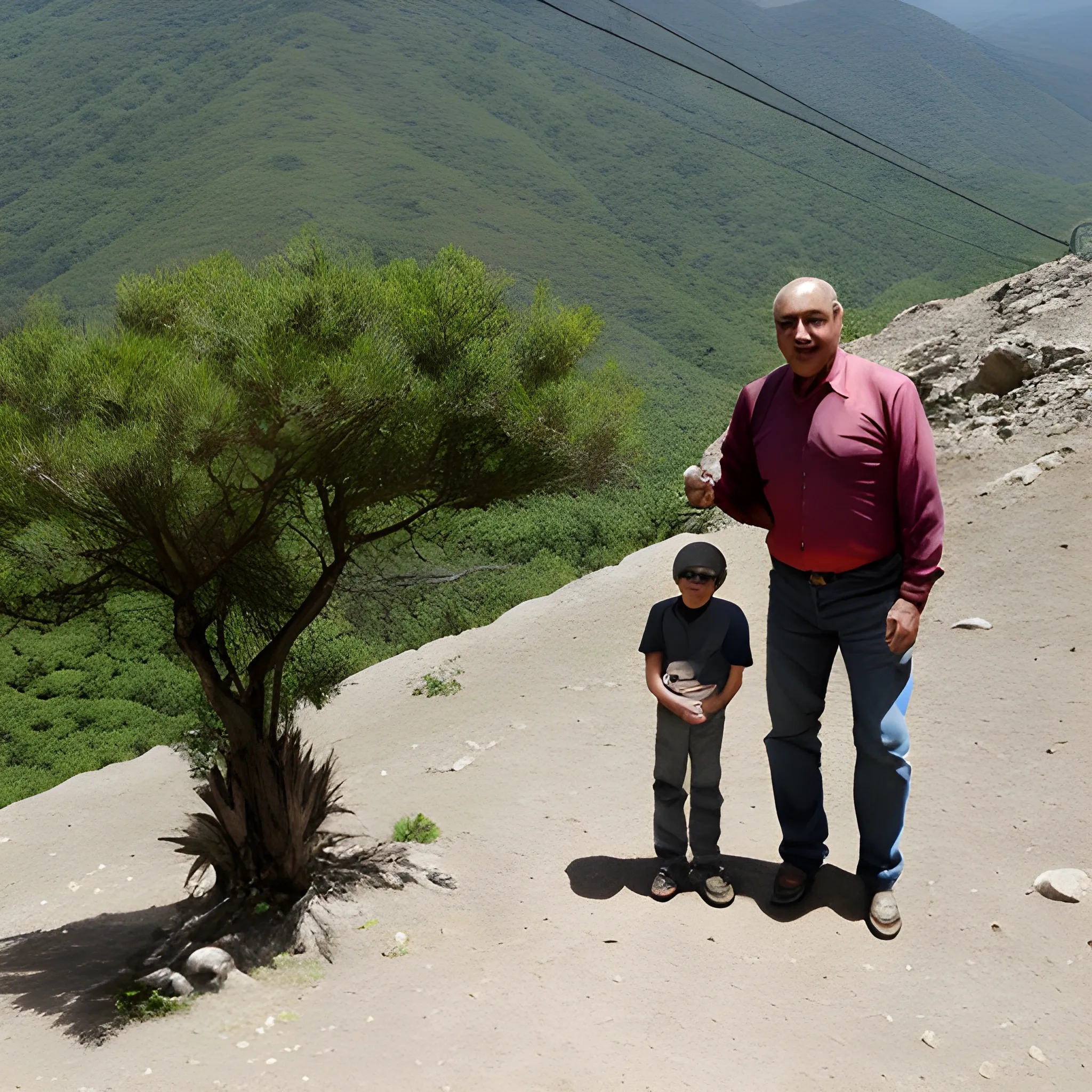 PADRE E HIJO EN MONTAÑA

