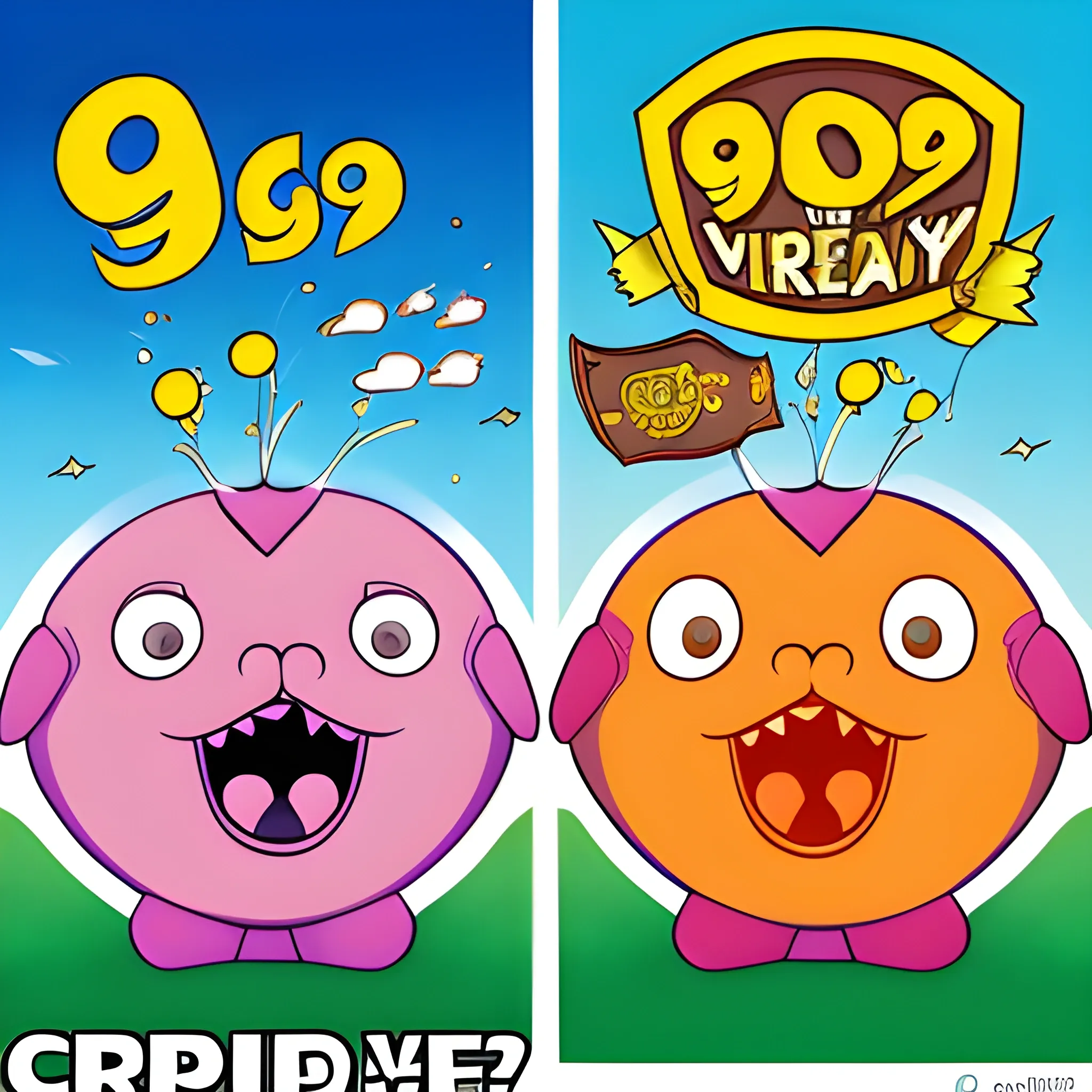 crea una imagen con un escudo promo 99 CARPE DIEM  VS PROMO 97, Cartoon