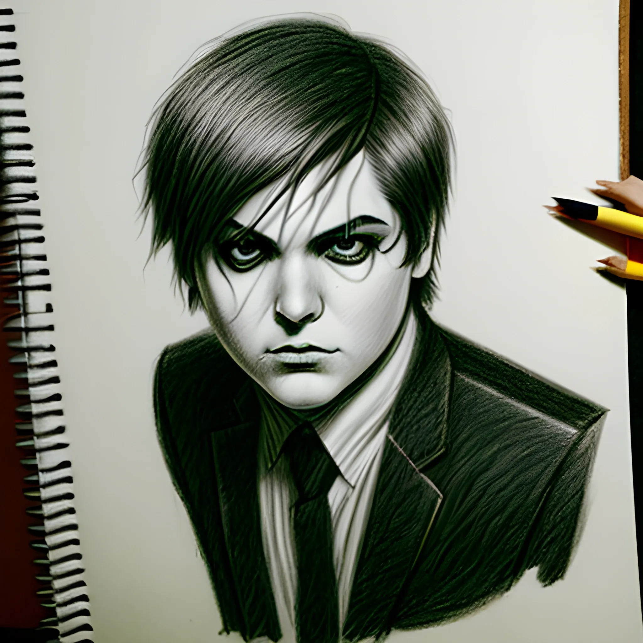 Gerard Way 2004, Pencil Sketch