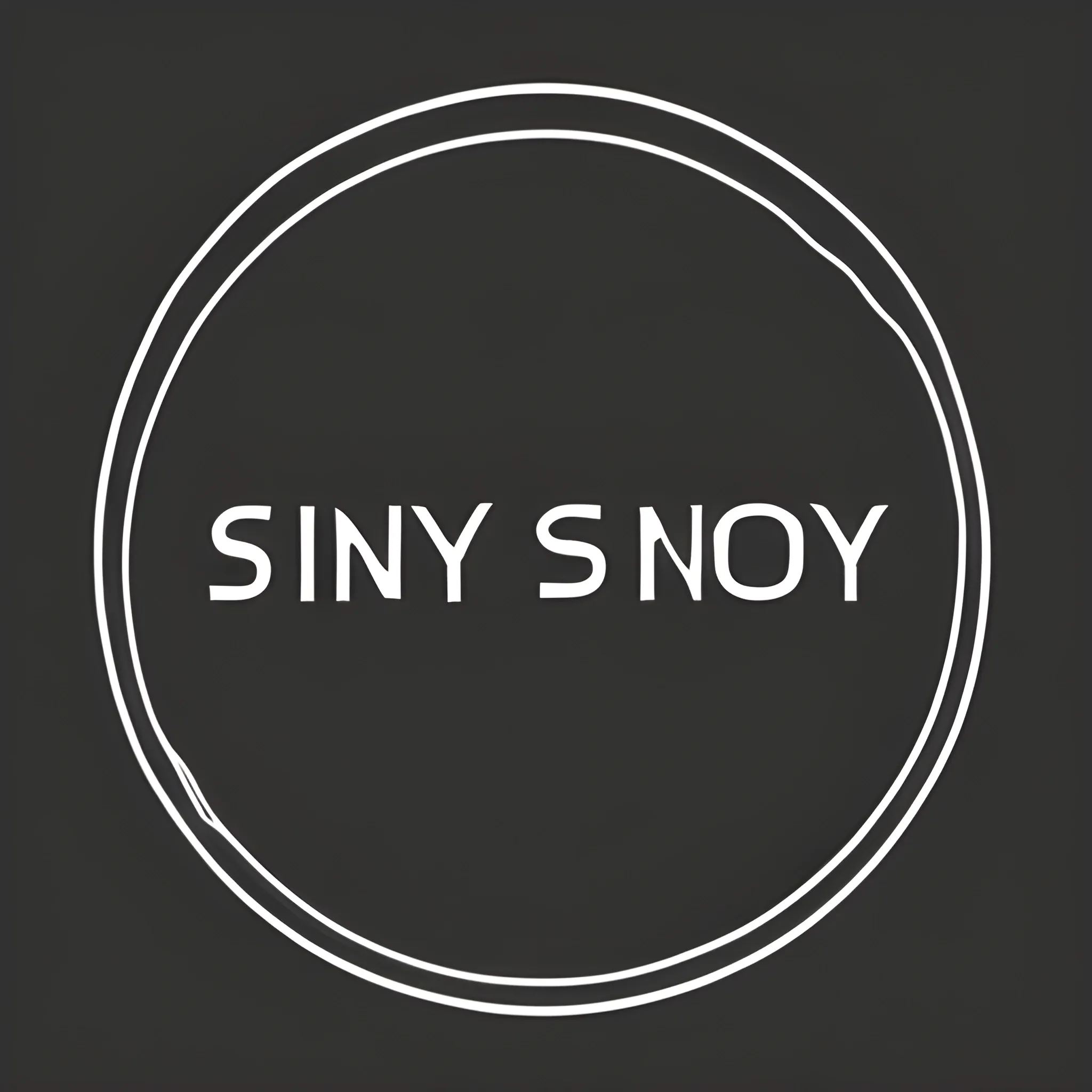 sinoy clothing logo with i as a semi colon