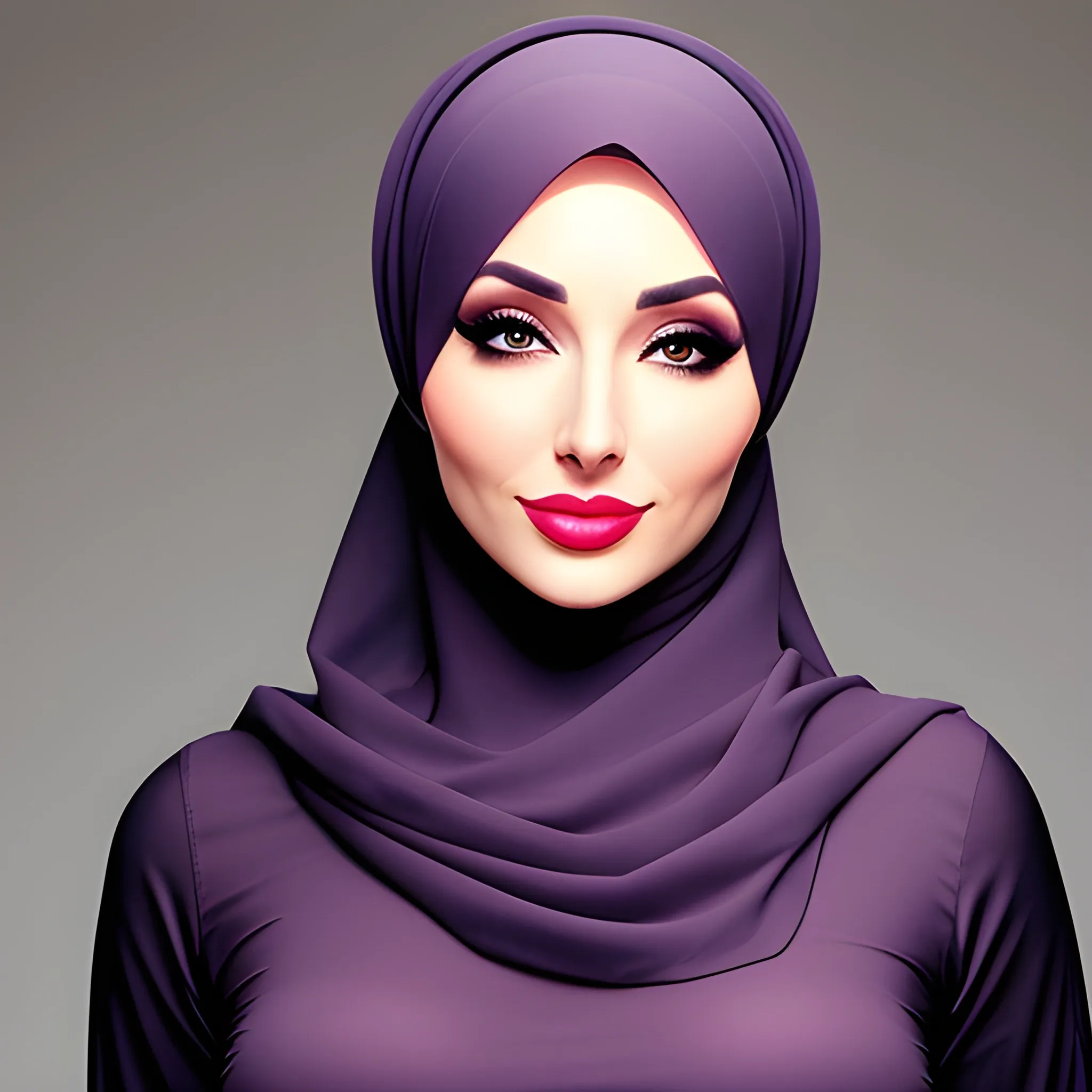 A beautiful girl in a hijab 