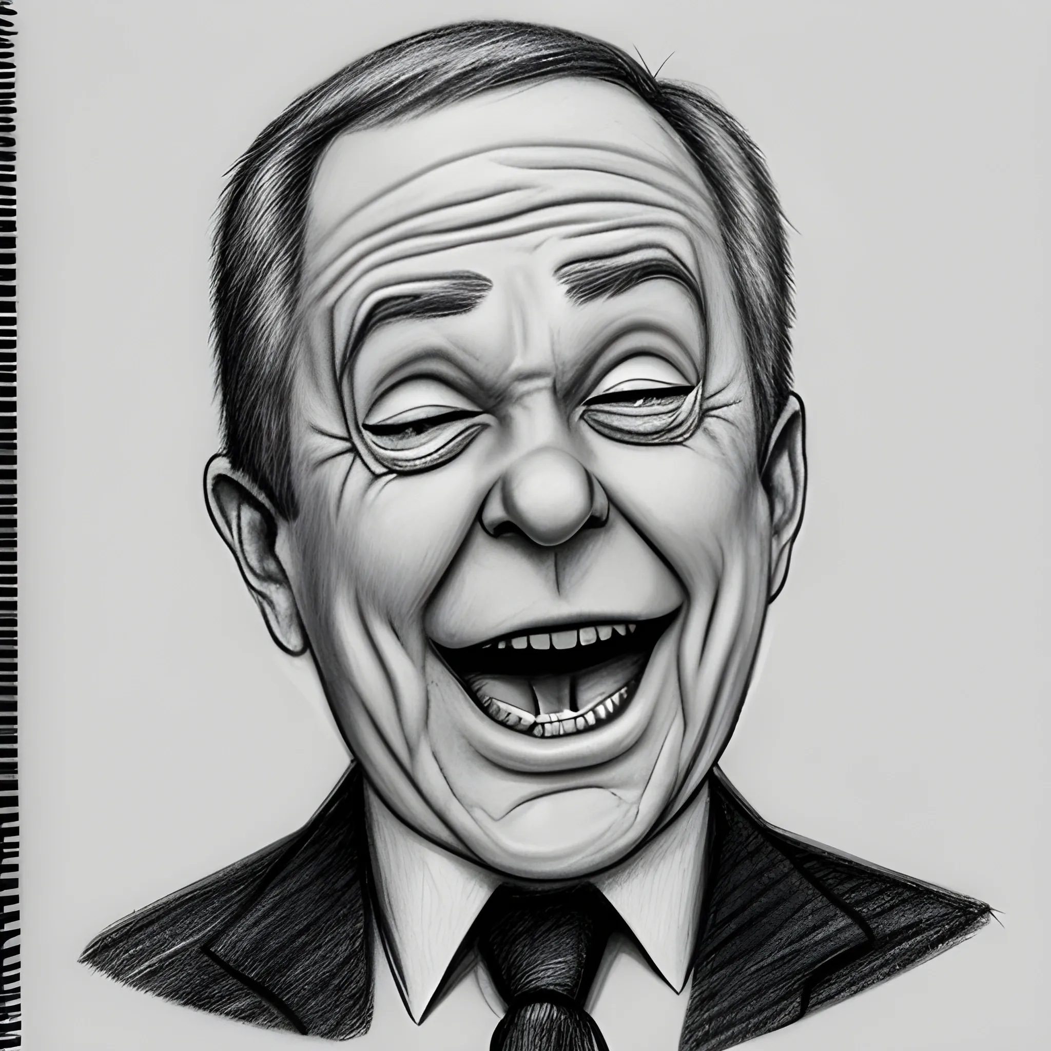  political joke, Pencil Sketch,