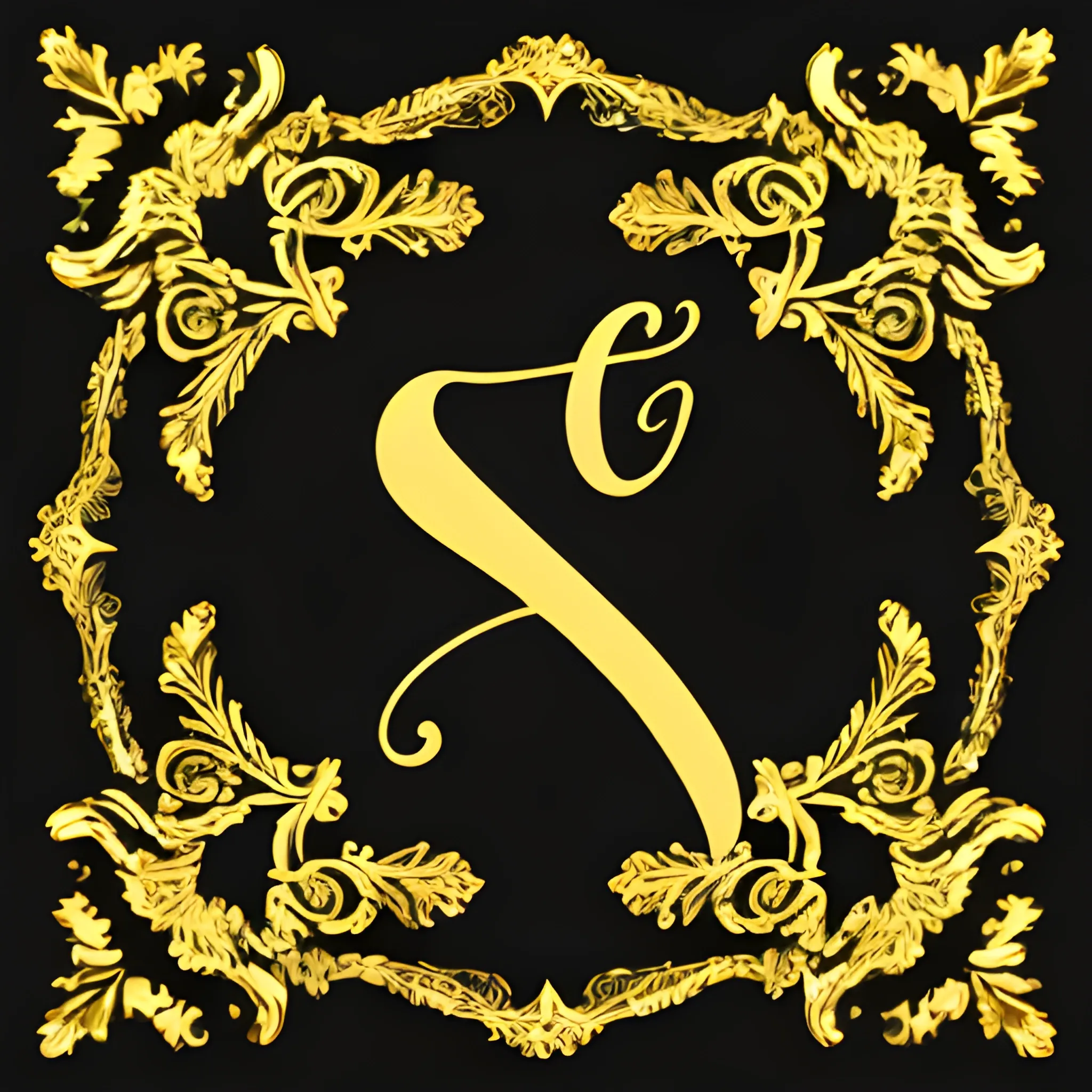 A black background with a cursive capital L and a gold cursive capital C overlaid