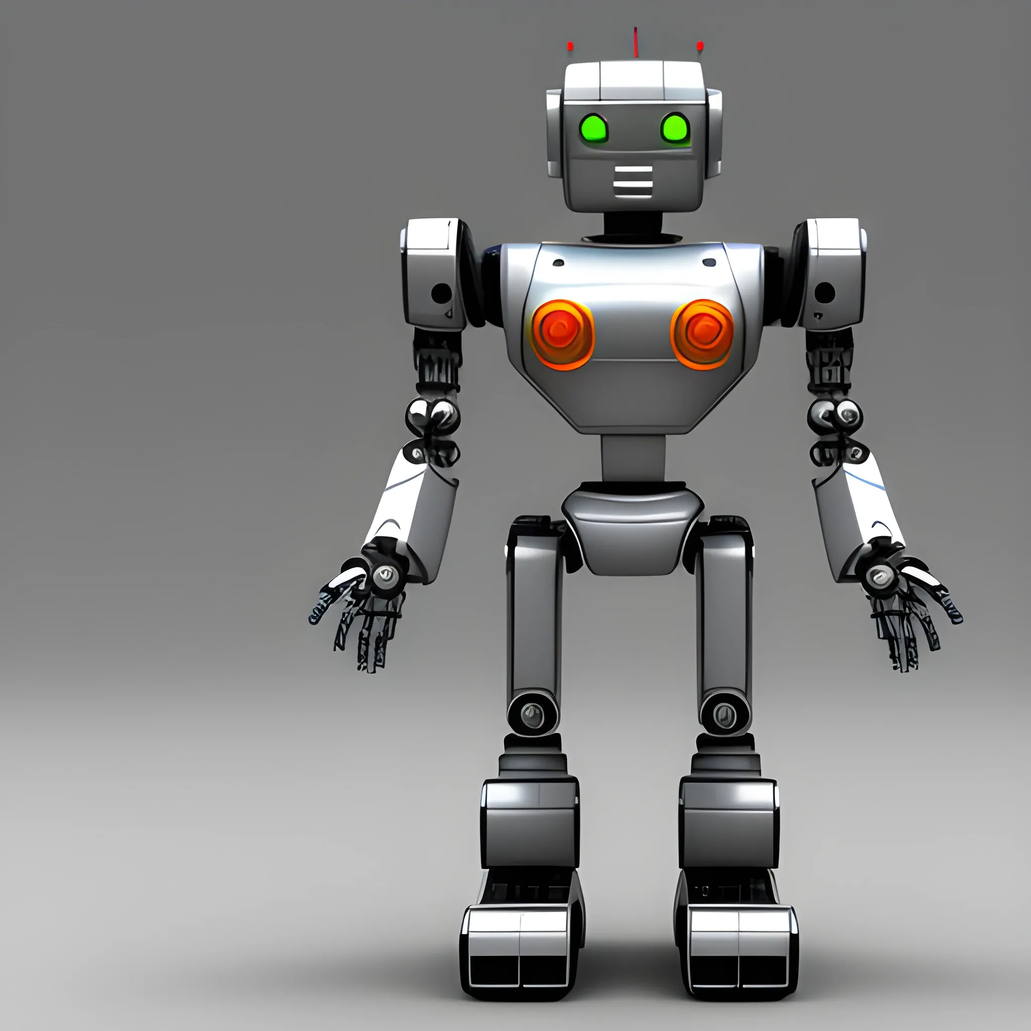 a robot, 3D